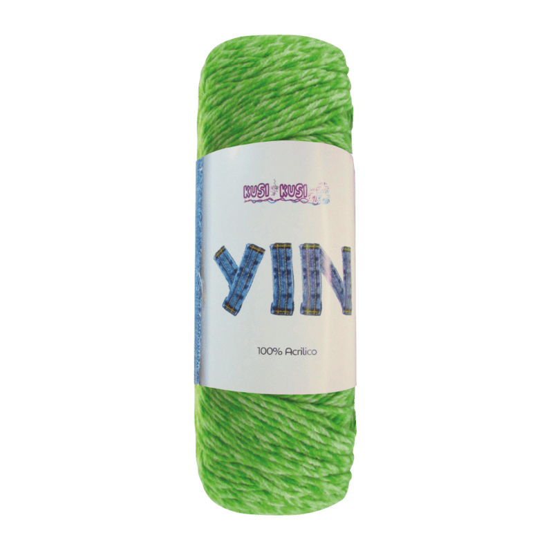 Lana Yin Color 540 Verde Limón Paquete X 5 ovillos X 100Gramos Lana Yin Color 540 Verde Limón Paquete X 5 ovillos X 100Gramos