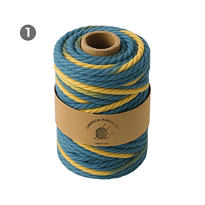 Macrame Rope 3mm x 90mts colores Matizados Macrame Rope 3mm x 90mts colores Matizados