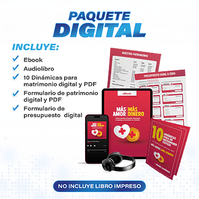Paquete Lanzamiento Digital del Nuevo Libro Mas Amor Mas Dinero