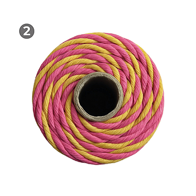 Macrame Rope 3mm x 90mts colores Matizados Macrame Rope 3mm x 90mts colores Matizados