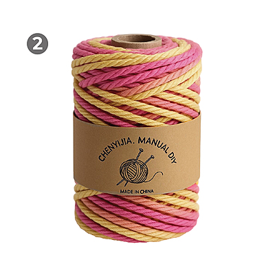 Macrame Rope 3mm x 90mts colores Matizados Macrame Rope 3mm x 90mts colores Matizados