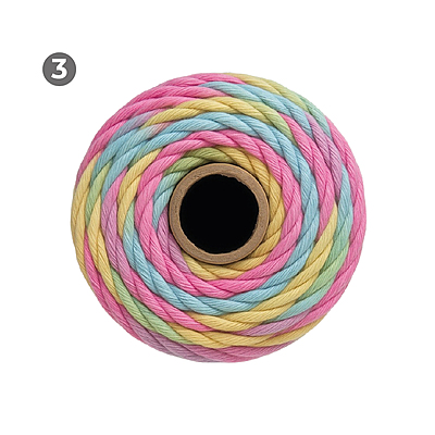 Macrame Rope 3mm x 90mts colores Matizados Macrame Rope 3mm x 90mts colores Matizados