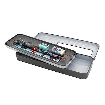 Spiderman Theme Pencil box with Stationery Items