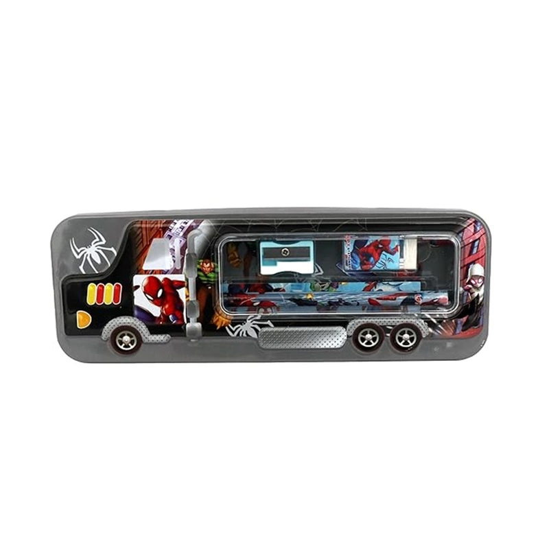 Spiderman Theme Pencil box with Stationery Items