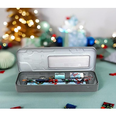 Spiderman Theme Pencil box with Stationery Items