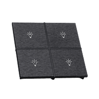 EAE KNX Switch Rosa Metal Series 2 Fold