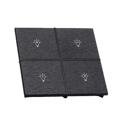 EAE KNX Switch Rosa Metal Series 2 Fold