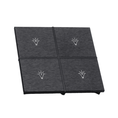 EAE KNX Switch Rosa Metal Series 2 Fold