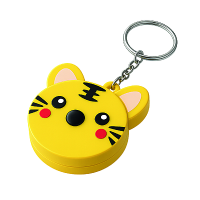 Metro Retráctil con Llavero Figura Tigre Paquete x 5 Unidades