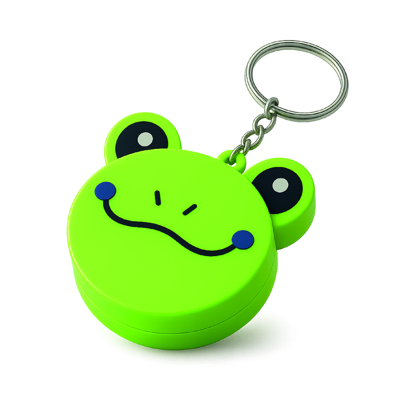 Metro Retráctil con Llavero Figura Rana Paquete x 5 Unidades Metro Retráctil con Llavero Figura Rana Paquete x 5 Unidades