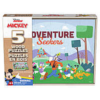Mickey 5-Pack Wood Puzzles Set