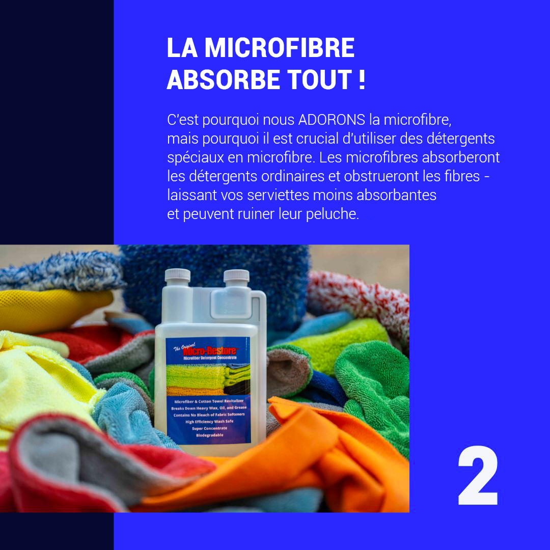 Détergent pour microfibre concentré Détergent pour microfibre concentré