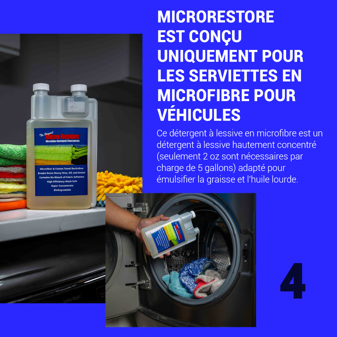 Détergent pour microfibre concentré Détergent pour microfibre concentré