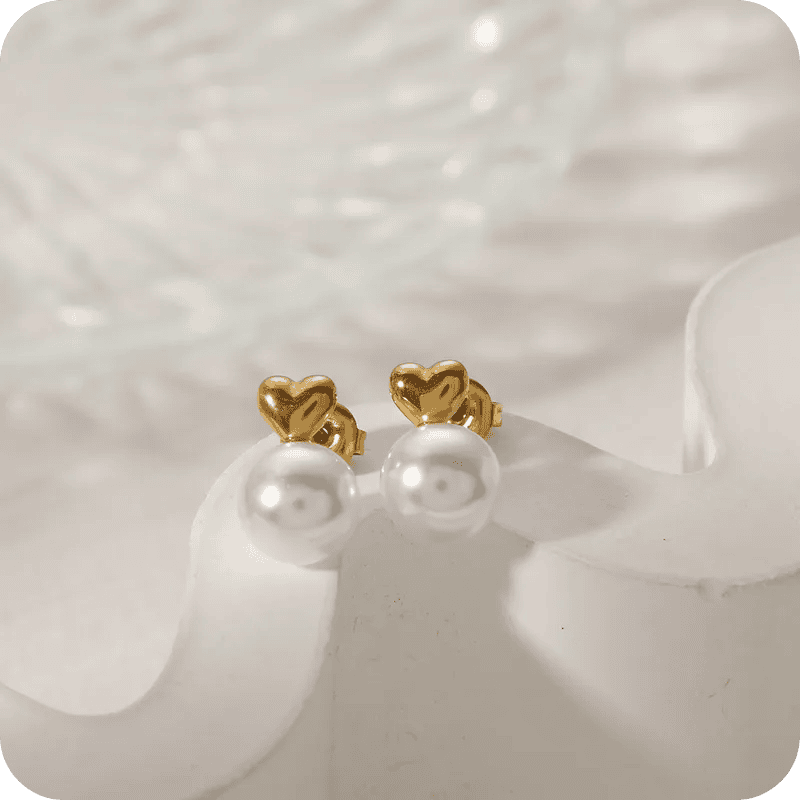 Mini Heart with Pearls