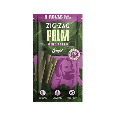 Leaf wrap Palm mini rolls Zig-Zag - Caja (10x5 pzas) Leaf wrap Palm mini rolls Zig-Zag - Caja (10x5 pzas)