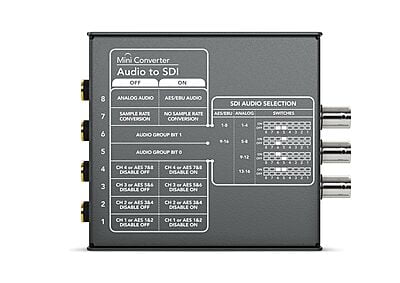 Mini Converter Audio to SDI with 12V Power Supply Mini Converter Audio to SDI with 12V Power Supply