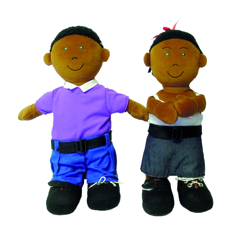 Miniland Etni Fastening Self Care Doll African Boy