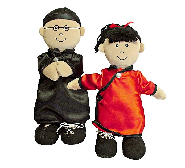 Miniland Etni Fastening Self Care Doll Asian Girl