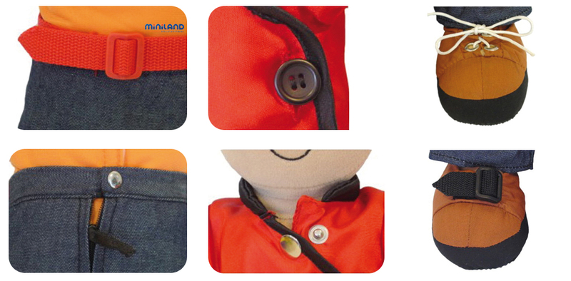 Miniland Etni Fastening Self Care Doll Asian Girl