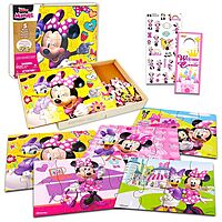 Disney Minnie Mouse 5-Pack Wood Puzzles Set