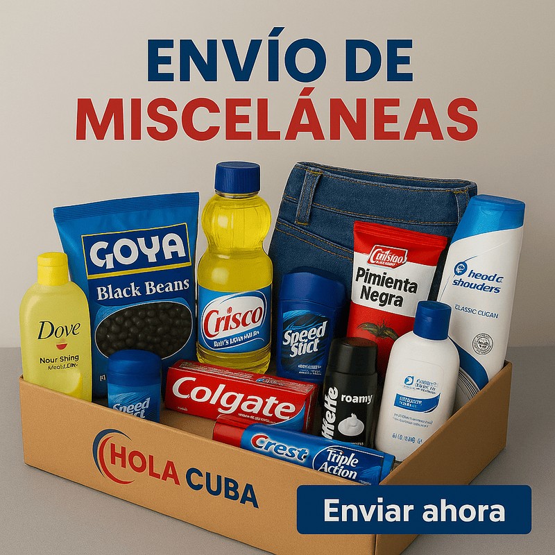 Envío aéreo de cajas de medicinas, alimentos, aseo y misceláneas.
