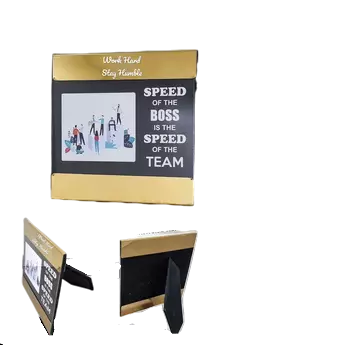 PVD Cotted Gold Steel Finish Metal Photo Frame Steel 6*6 inch