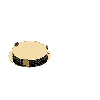 Round 6 plates coaster set