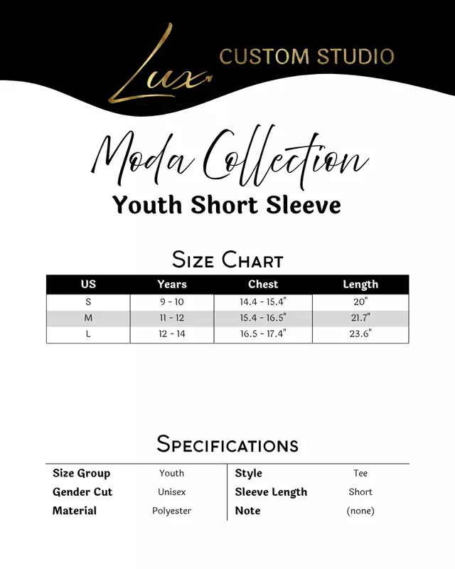 Moda Collection Youth Short Sleeve Tee