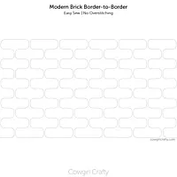 Modern Brick Border-to-Border Easy Sew | Digital Longarm Quilting Pattern