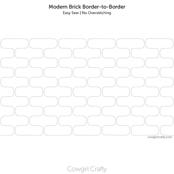 Modern Brick Border-to-Border Easy Sew | Digital Longarm Quilting Pattern