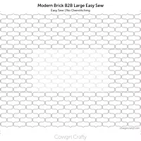 Modern Brick Border-to-Border Easy Sew | Digital Longarm Quilting Pattern