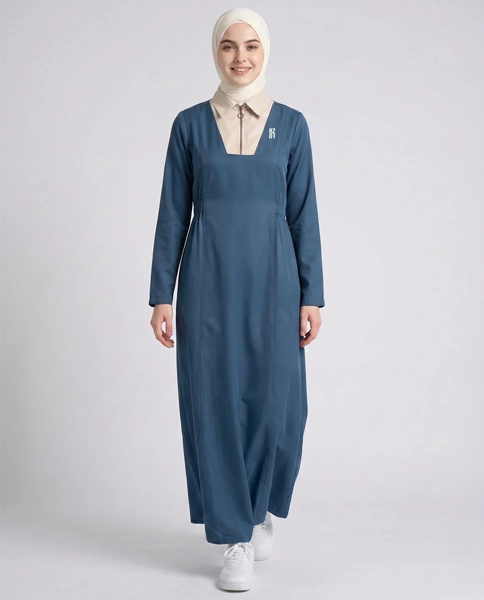 MODERN MUSE TEAL BLUE JILBAB
