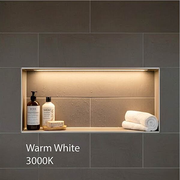 3000K Warm White Shower Niche LED Lighting Installation Kit-2