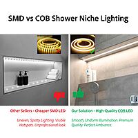 3000K Warm White Shower Niche LED Lighting Installation Kit-2