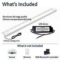2700K Warm White Shower Niche LED Lighting Installation Kit