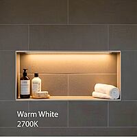 2700K Warm White Shower Niche LED Lighting Installation Kit