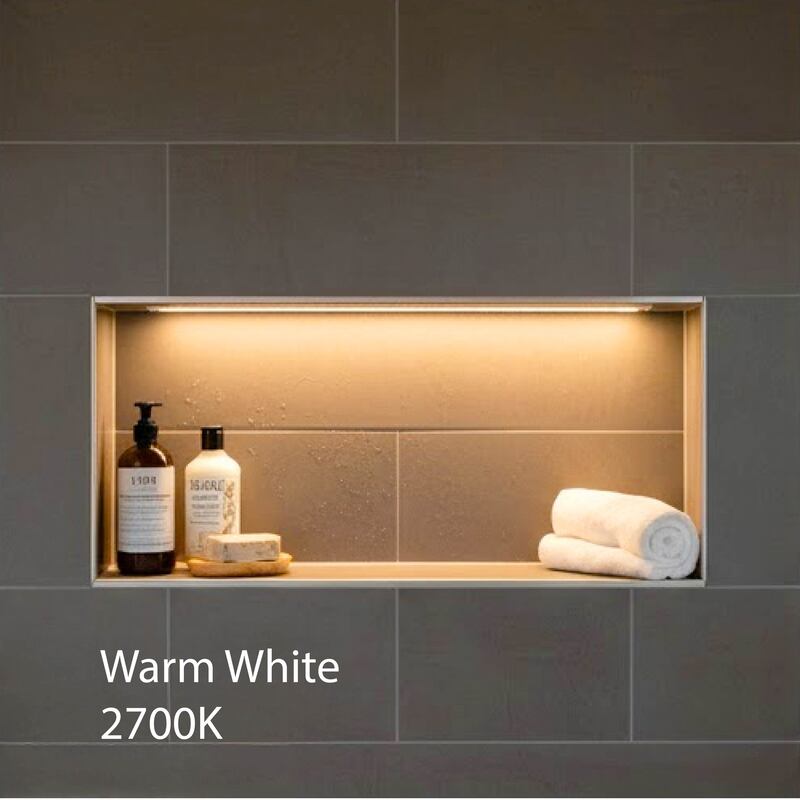 2700K Warm White Shower Niche LED Lighting Installation Kit