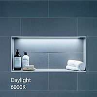 6000K Daylight Shower Niche LED Lighting Installation Kit