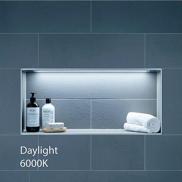 6000K Daylight Shower Niche LED Lighting Installation Kit