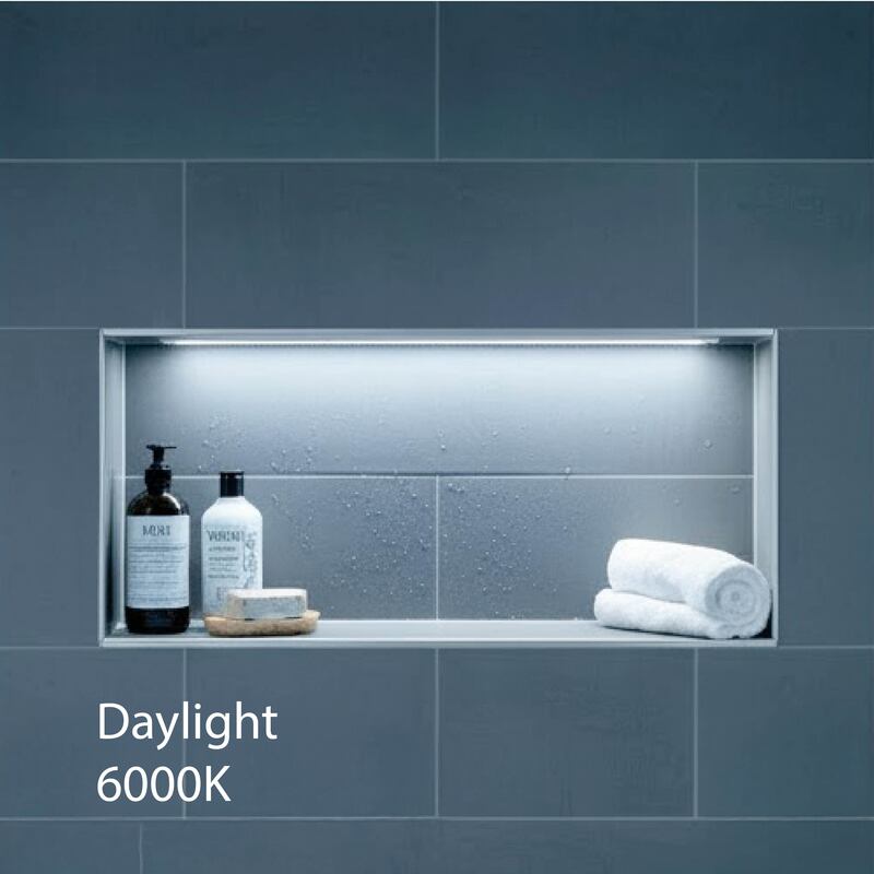 6000K Daylight Shower Niche LED Lighting Installation Kit