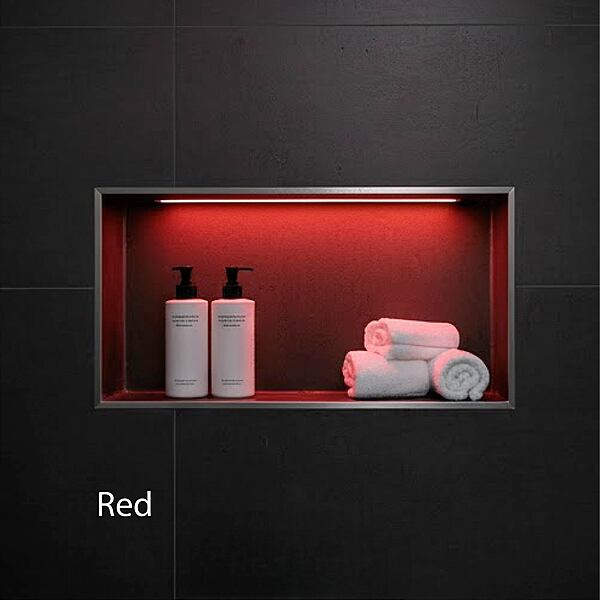 Red Shower Niche LED Lighting Installation Kit