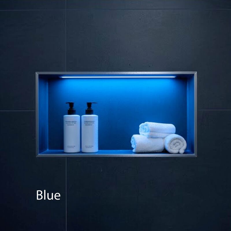 Blue Shower Niche LED Lighting Installation Kit