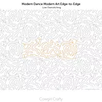 Modern Dance Modern Art Edge-to-Edge | Digital Longarm Quilting Pattern