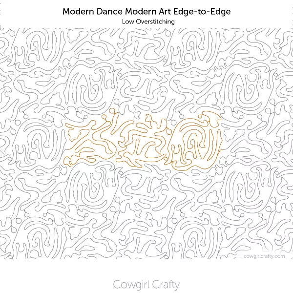 Modern Dance Modern Art Edge-to-Edge | Digital Longarm Quilting Pattern