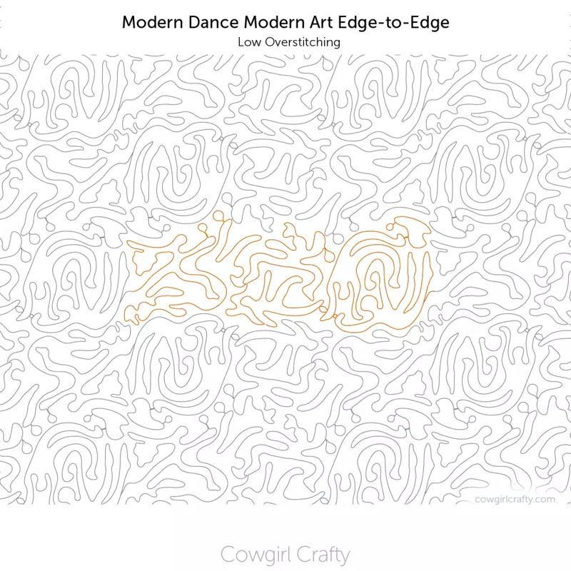 Modern Dance Modern Art Edge-to-Edge | Digital Longarm Quilting Pattern
