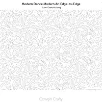 Modern Dance Modern Art Edge-to-Edge | Digital Longarm Quilting Pattern