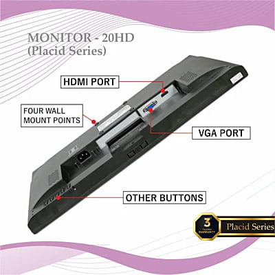 Zebion Monitor 20" Hd Pro Placid Series Zebion Monitor 20" Hd Pro Placid Series