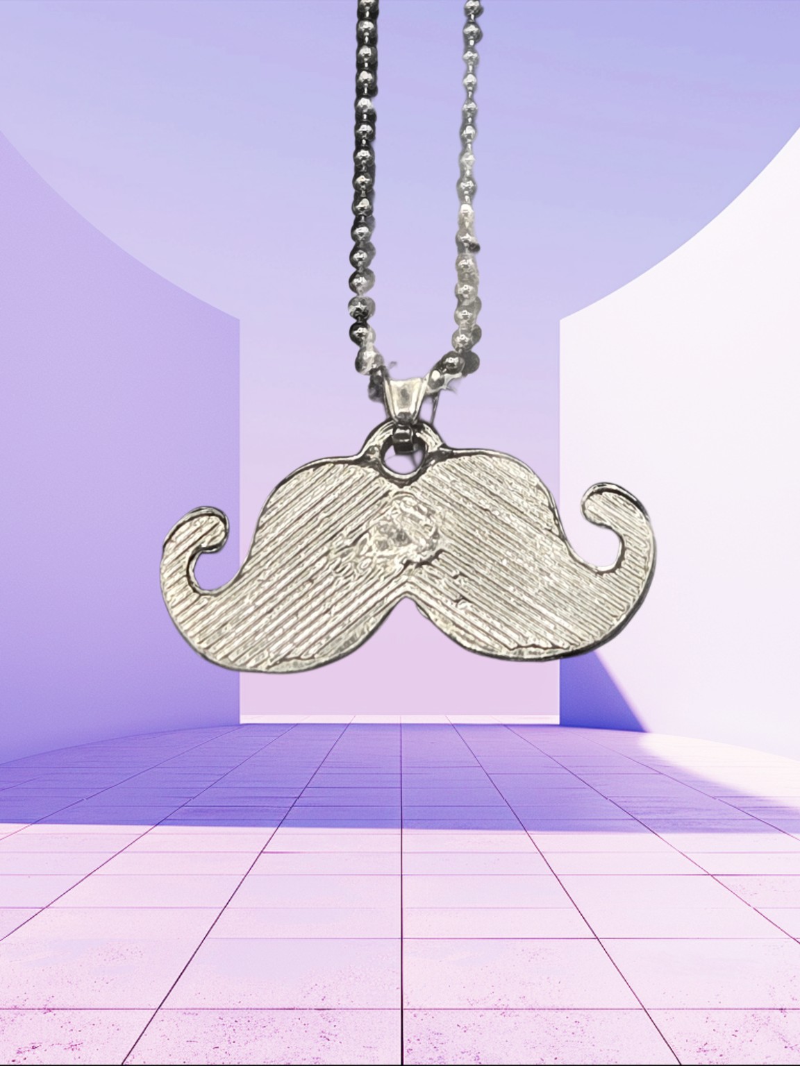 Mood Mustache Necklace