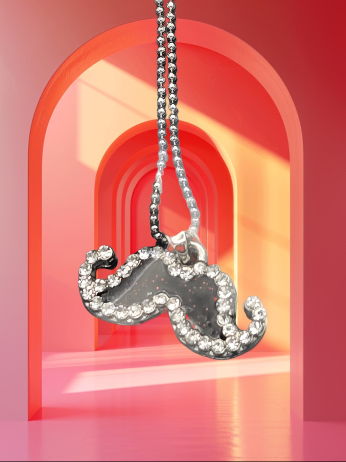 Mood Mustache Necklace