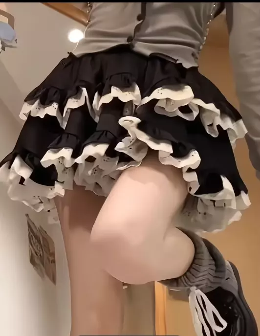 Multi-Layered Ruffle Cake Skirt